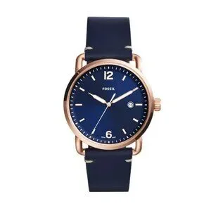 Fs5274 Fossil | Accessories | Fossil Mens Commuter Blue Dial Leather Watch ...